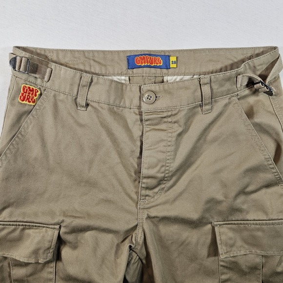 Empyre Jeans Relax Double Knee Bubble Skate Men's 28 Tan Cargo Pocket  Y2K - Picture 5 of 7